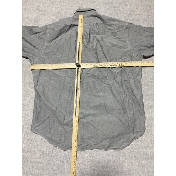 Ralph Lauren Shirt Mens Large Grey Blake Flesh Pony Preppy Classic Vintage - Picture 7 of 9